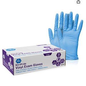 Vinyl Exam Gloves size large new